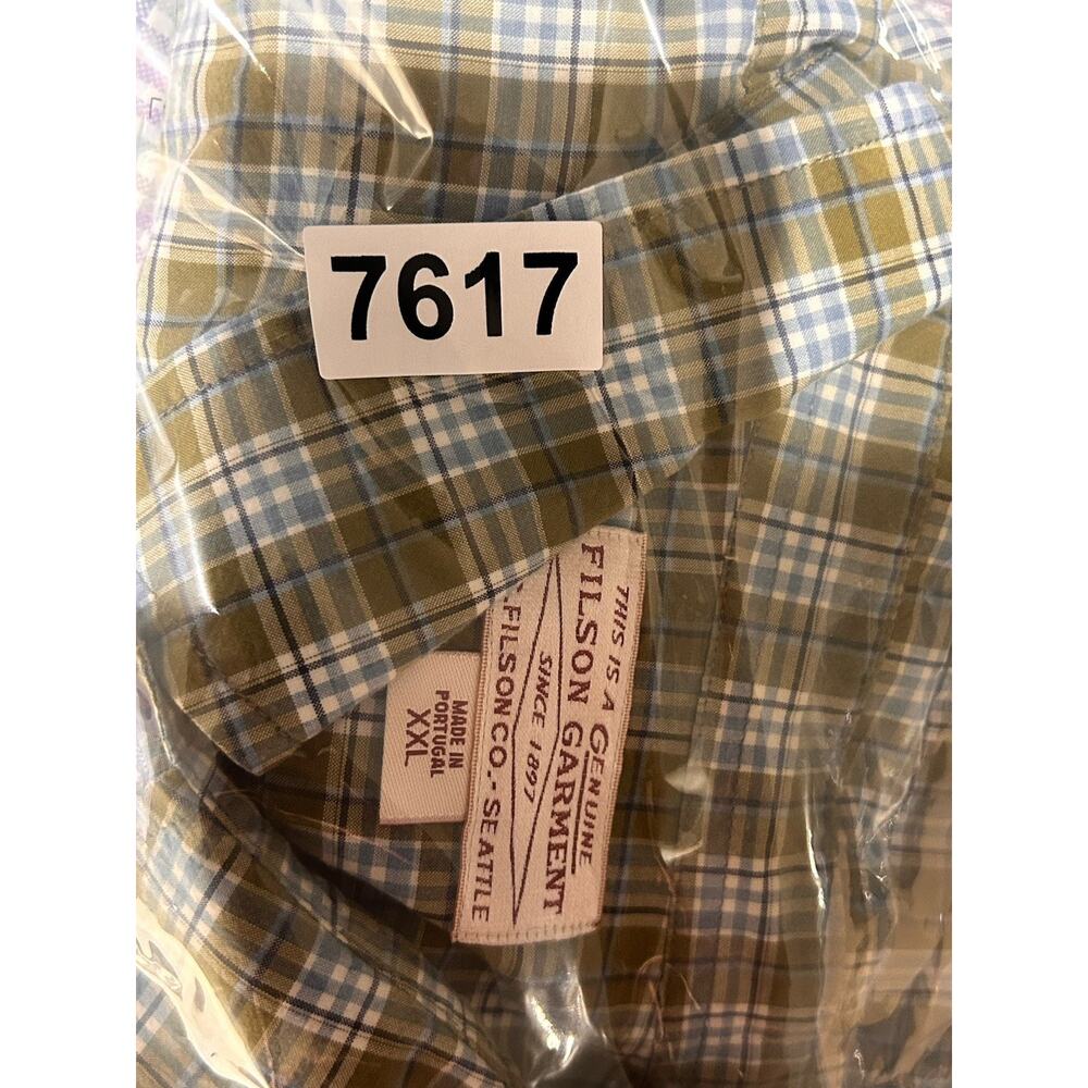 VTG CC Filson Mens Long Sleeve Button Down Shirt Size XXL Cotton - Picture 7 of 7